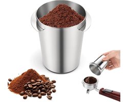 Koffiebonen doseerbeker 58 mm - Roestvrij staal - Voorkomt morsen - Perfect voor espressomachines - ShopVlot