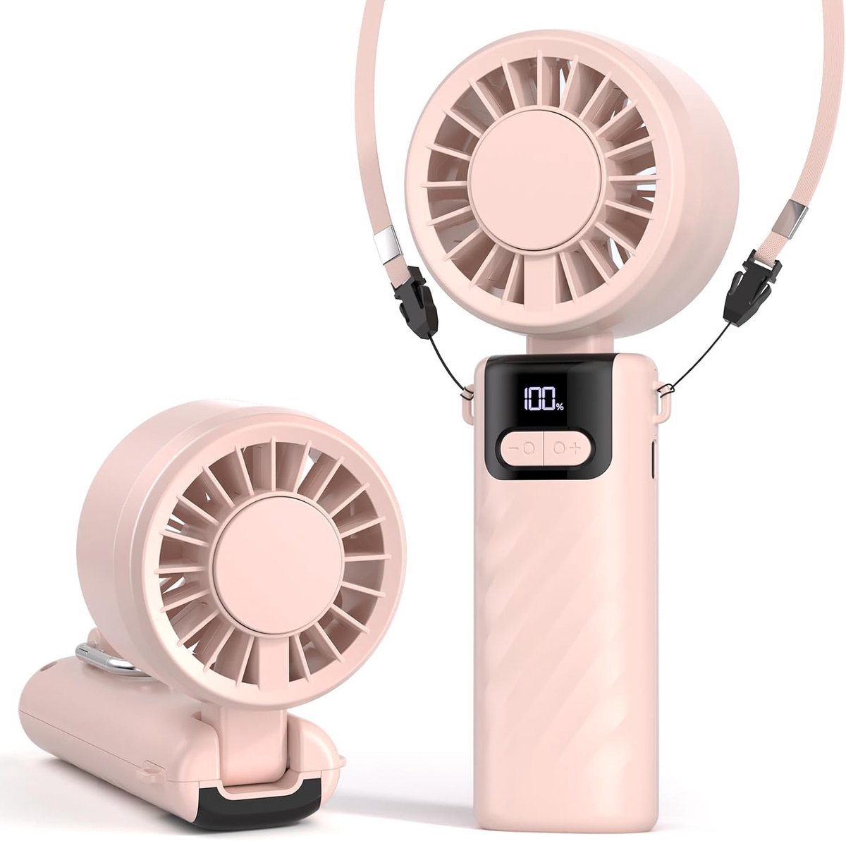 Draagbare 4-in-1 Ventilator - Vijf Windstanden - Opvouwbaar met LED Display - Ideaal voor Thuis en Buiten - ShopVlot