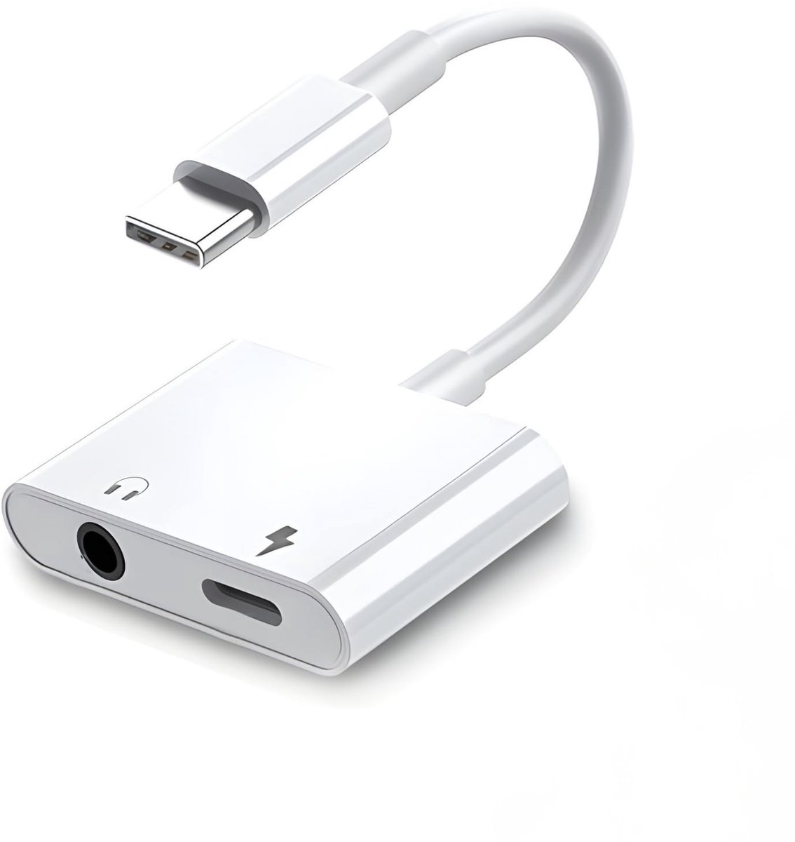 Solidchoice - USB C naar Jack Adapter en Oplader 2-in-1