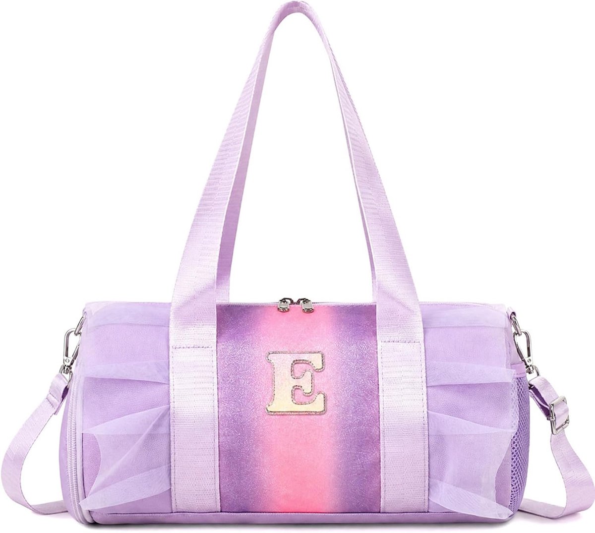 Ballettas voor meisjes - sporttas met nat vak - regenboogglitter - perfect voor ballet en gym - ShopVlot
