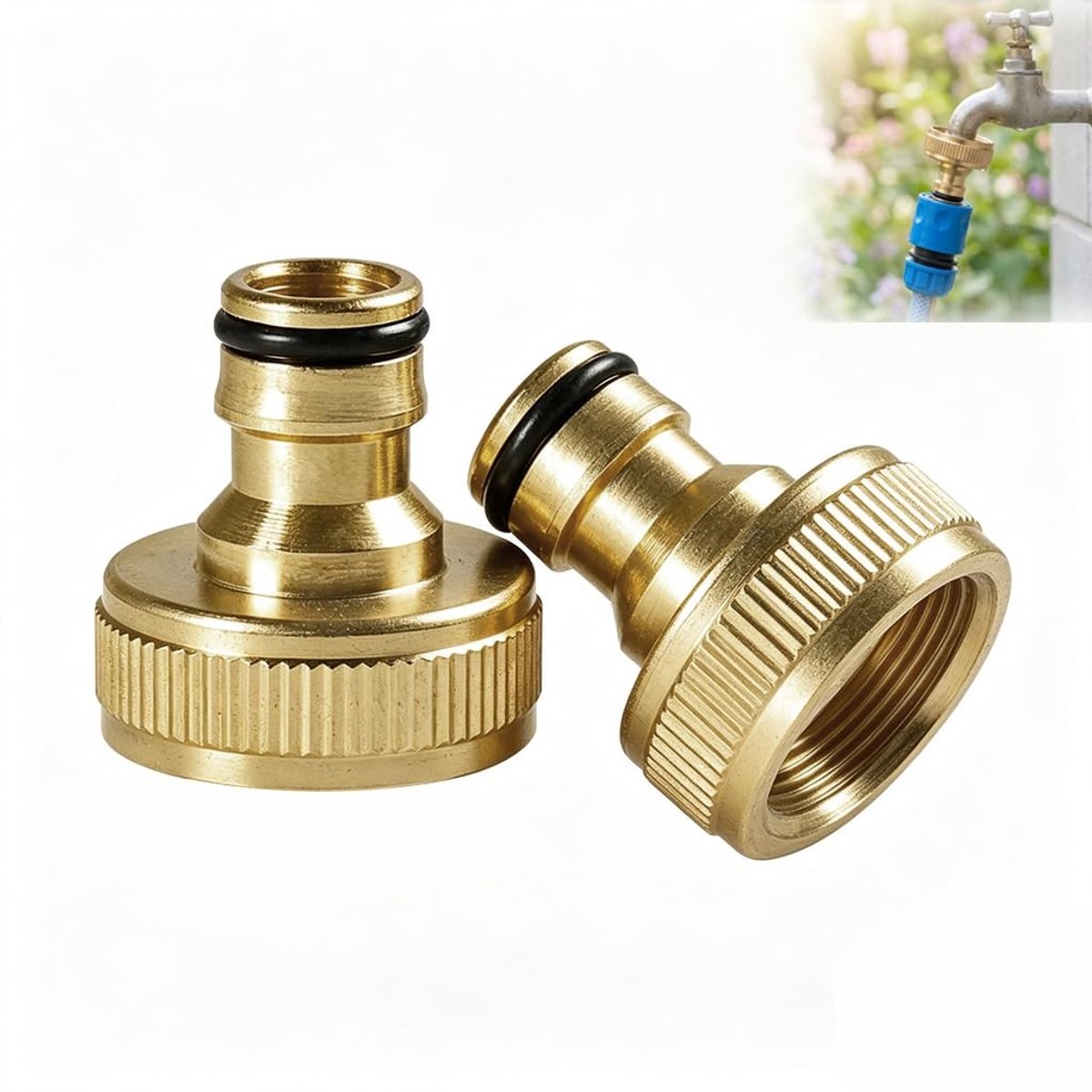Solidchoice - Universele Wateradapter 1 Inch Buitendraad voor Tuin en Irrigatie