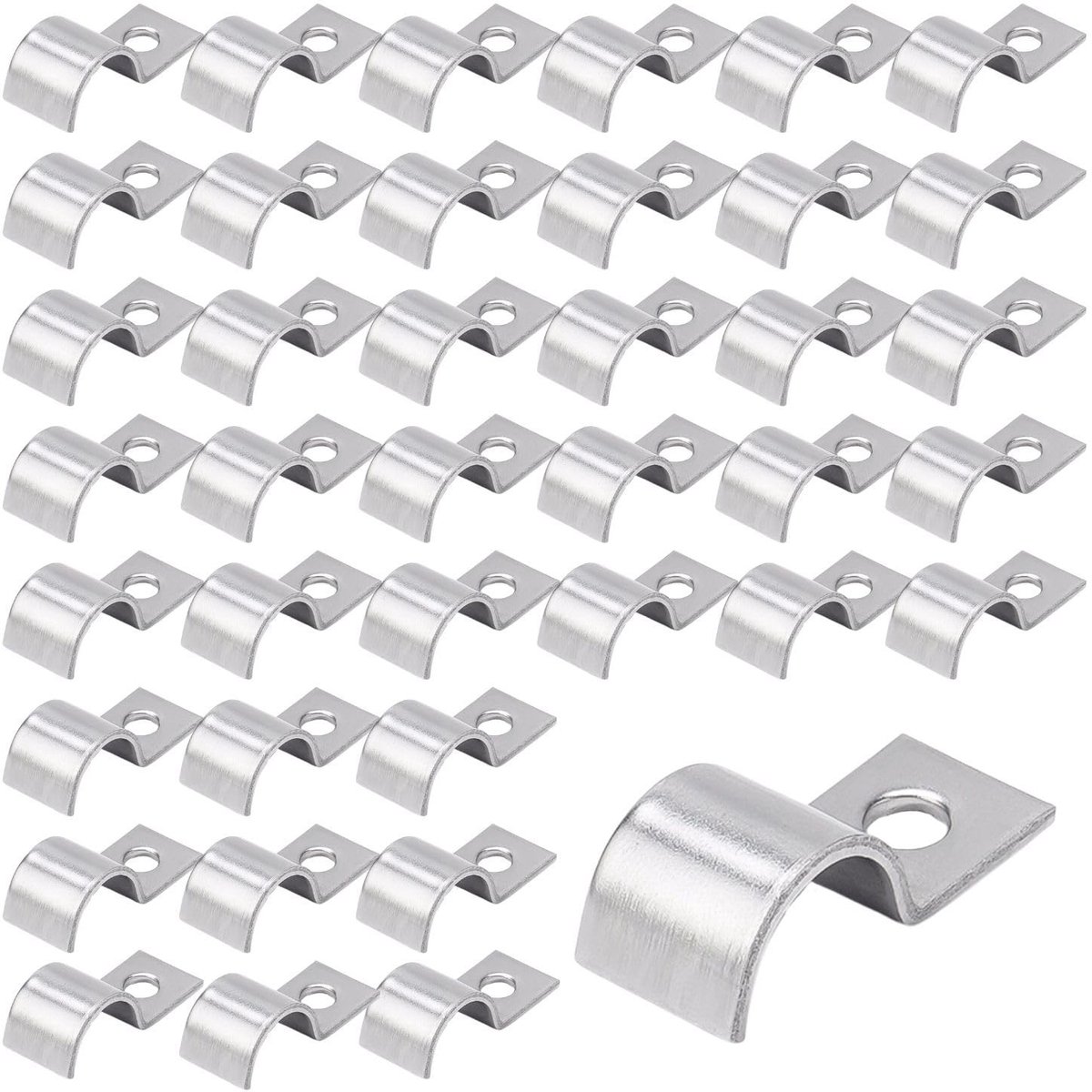 Solidchoice - 40 Stuks Metalen Kabelclips voor Stabiele Bevestiging