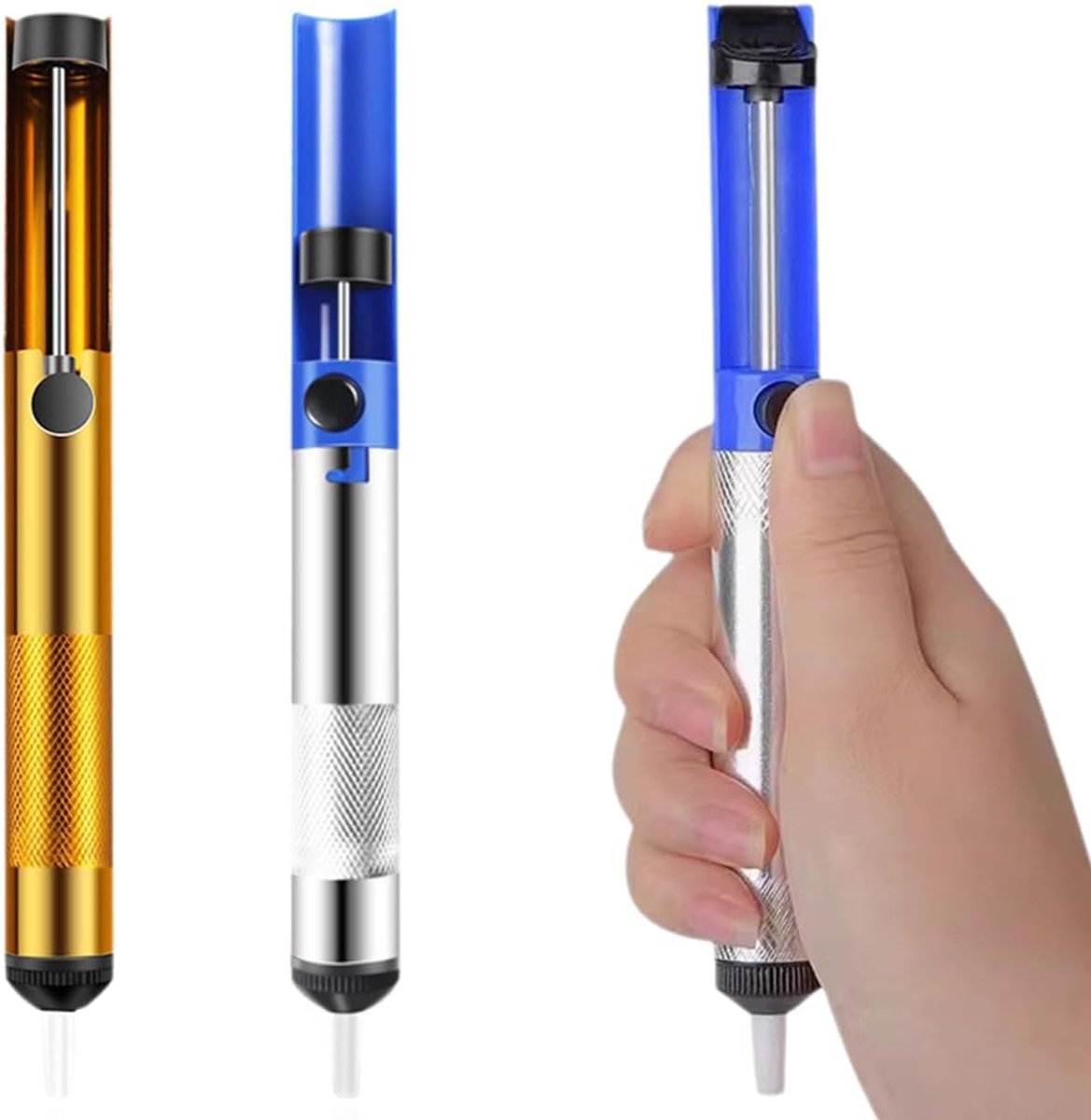 Desoldering Pump Set - Pack van 2 - Professioneel en sterk - Verwijdert eenvoudig overtollige soldeertin - ShopVlot