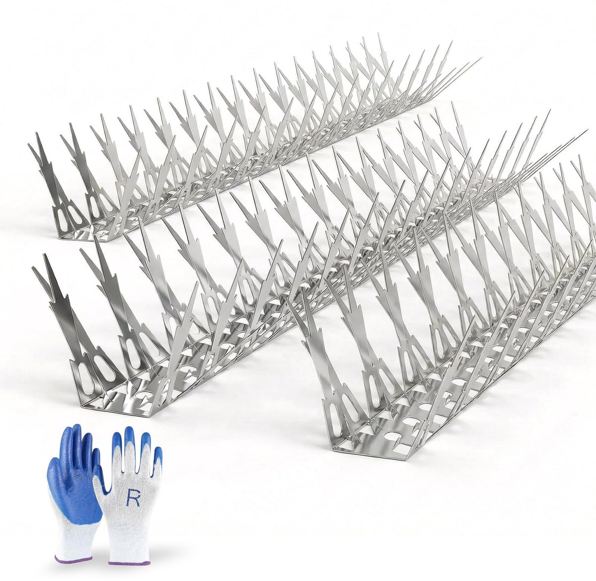 Solidchoice - Pigeon Defence Spikes van Roestvrij Staal voor Daken en Balkons