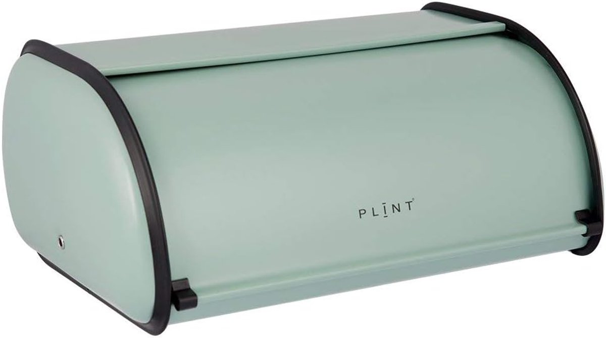Lunchbox retro bijna zwart - mintkleurig met ventilatie - ideaal voor onderweg - ShopVlot