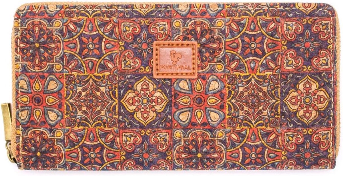 Cork wallet dames - Mosaico - stijlvol design - duurzaam en eco-vriendelijk - ShopVlot
