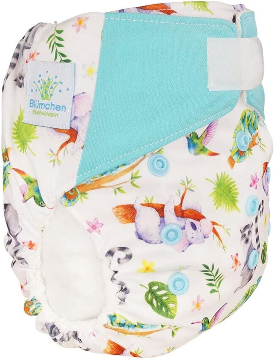 Bamboe luiers All-in-One - One Size 3,5-15kg - Chameleon - Comfortabel en duurzaam - ShopVlot