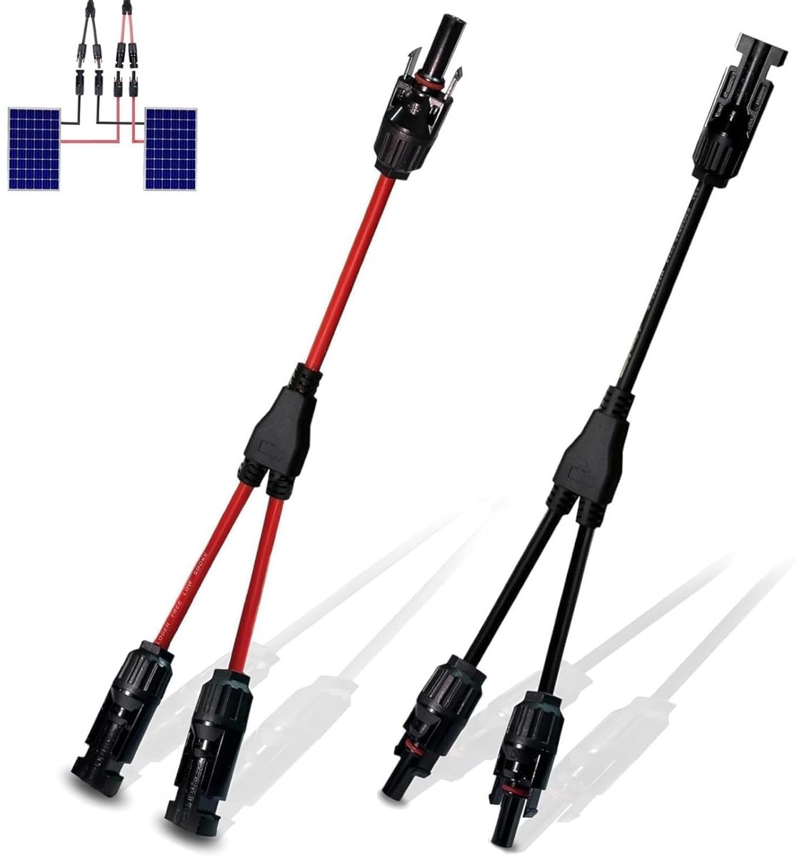 PV-kabel 4 mm² - Y-vormige zonnestekkers - universeel compatibel - eenvoudige installatie - ShopVlot