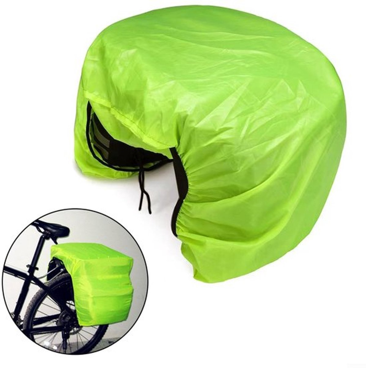 Bagagedragertas Lichtgewicht - Waterdichte Hoes - Stofdichte Bescherming - Opvouwbaar - Geschikt voor Achterdrager - Hoogwaardige Polyester - Fietstas