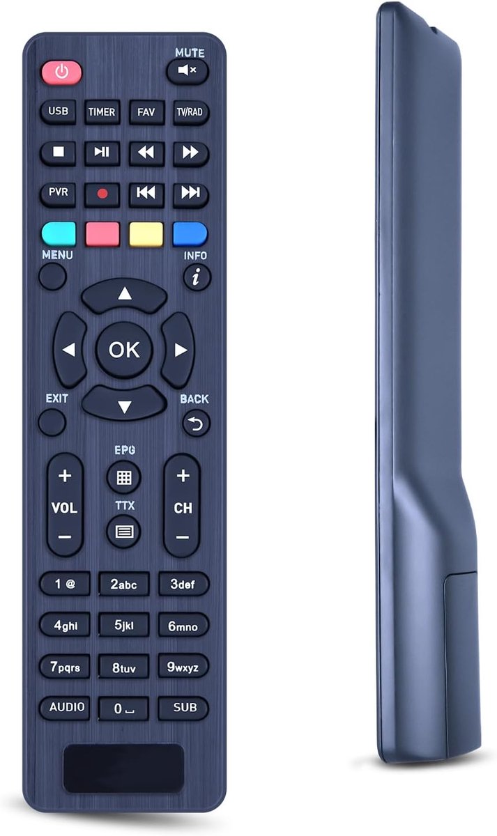 Vervangende afstandsbediening geschikt voor telescopisch systeem digitale decoder TS6822 T2HEVC Twin Tuner FACILE/01 - ShopVlot