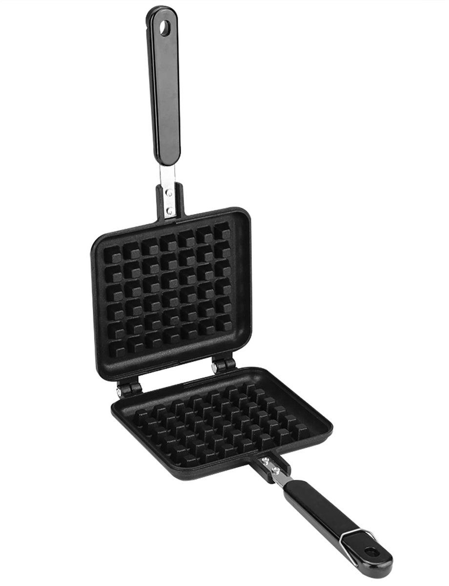 Solidchoice - Aluminium Wafelijzer met Antiaanbaklaag