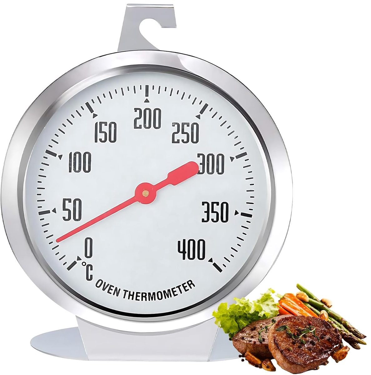 KAIYAYA Oven Thermometer for Oven, Stainless Steel, Oven Thermometer, High Temperature Resistance, Baking Thermometer - ShopVlot