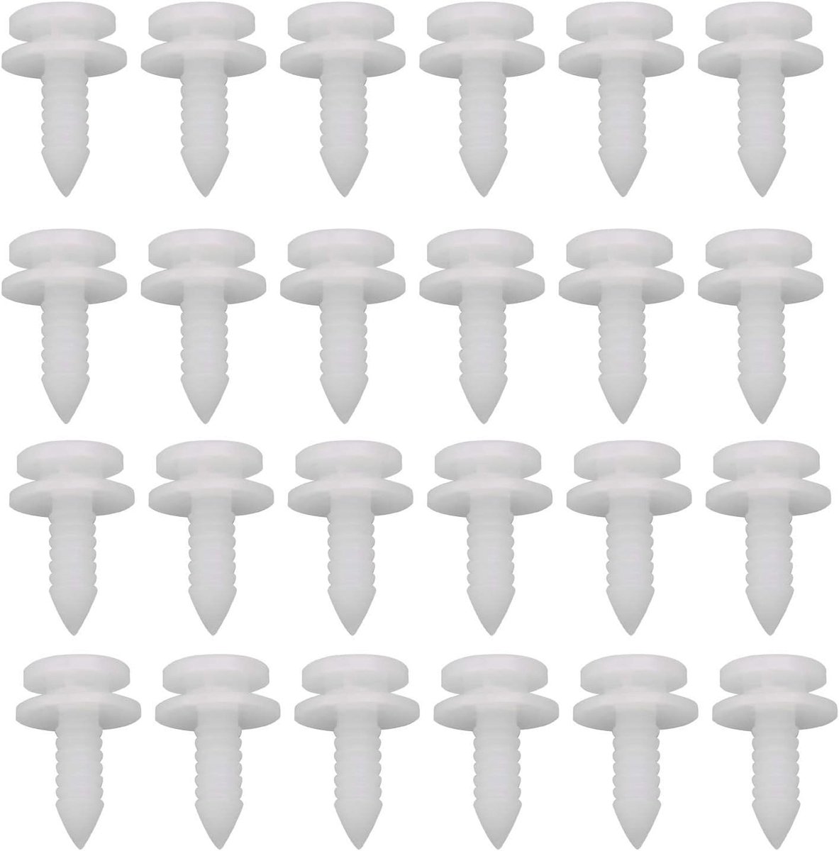 50Pcs Car Panel Mount Trim Clips 3B0867333 Interior Trim Strip Fixings Holders White Compatible with Passat B5 - ShopVlot