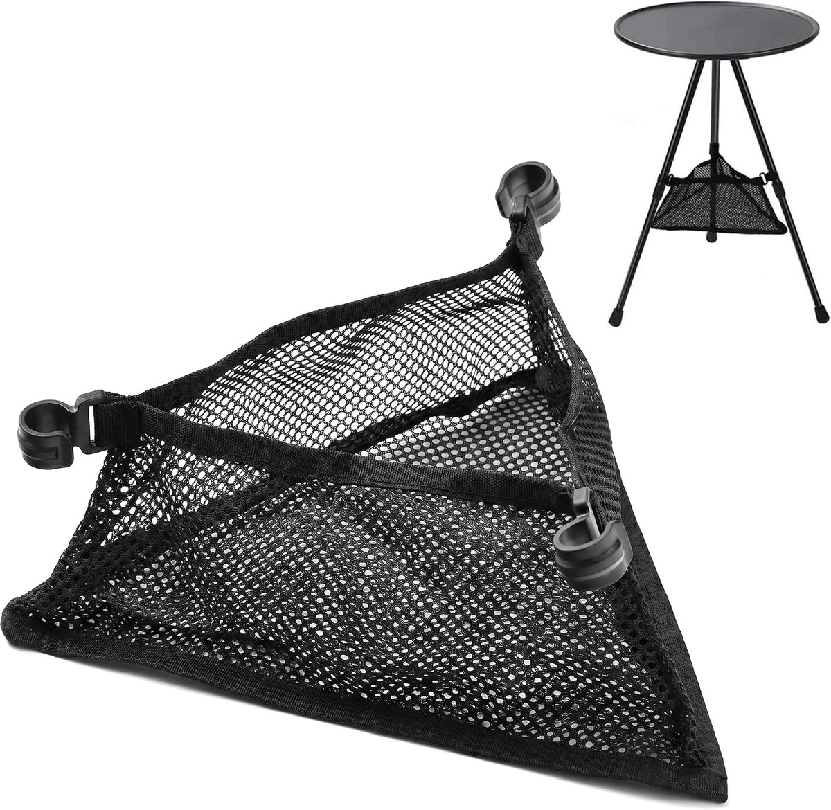 Hangtas voor opvouwbare tafel - verstelbaar - ademend netweefsel - handige organizer voor campingtafel - ShopVlot