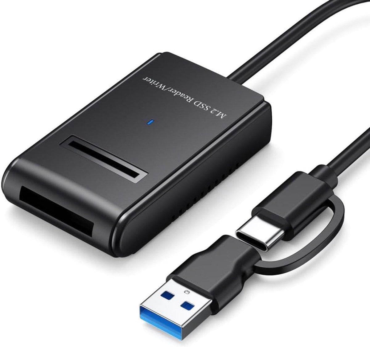 M.2 NVME/SATA SSD behuizing - USB 3.0/3.2 Gen 2 - 10Gbps snelheid - ideaal voor snelle dataoverdracht - ShopVlot