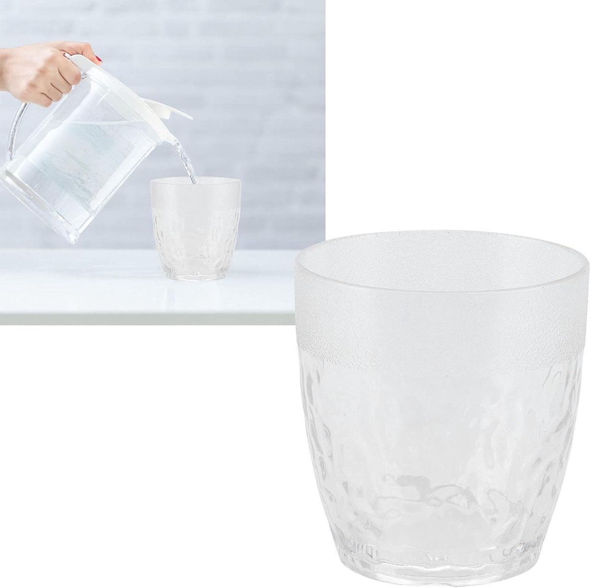 Herbruikbare 300ML Acryl Drinkglazen voor Water, Bier, Thee en Sap - Perfect voor Restaurants, Picknicks, Feestjes en Gezinnen