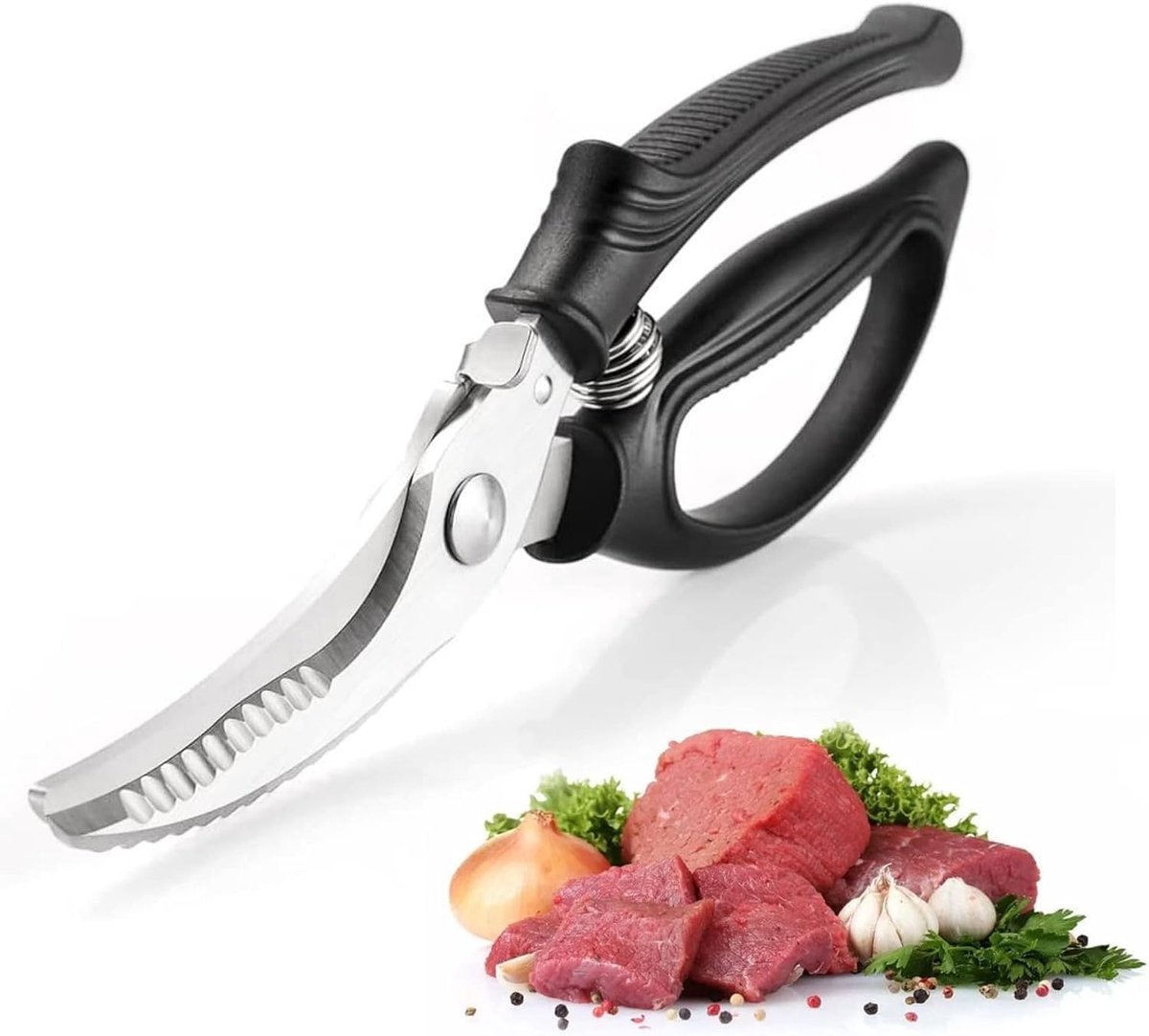 Keukenschaar voor gevogelte - roestvrijstalen messen - ergonomisch handvat - ideaal voor kip en vis - ShopVlot