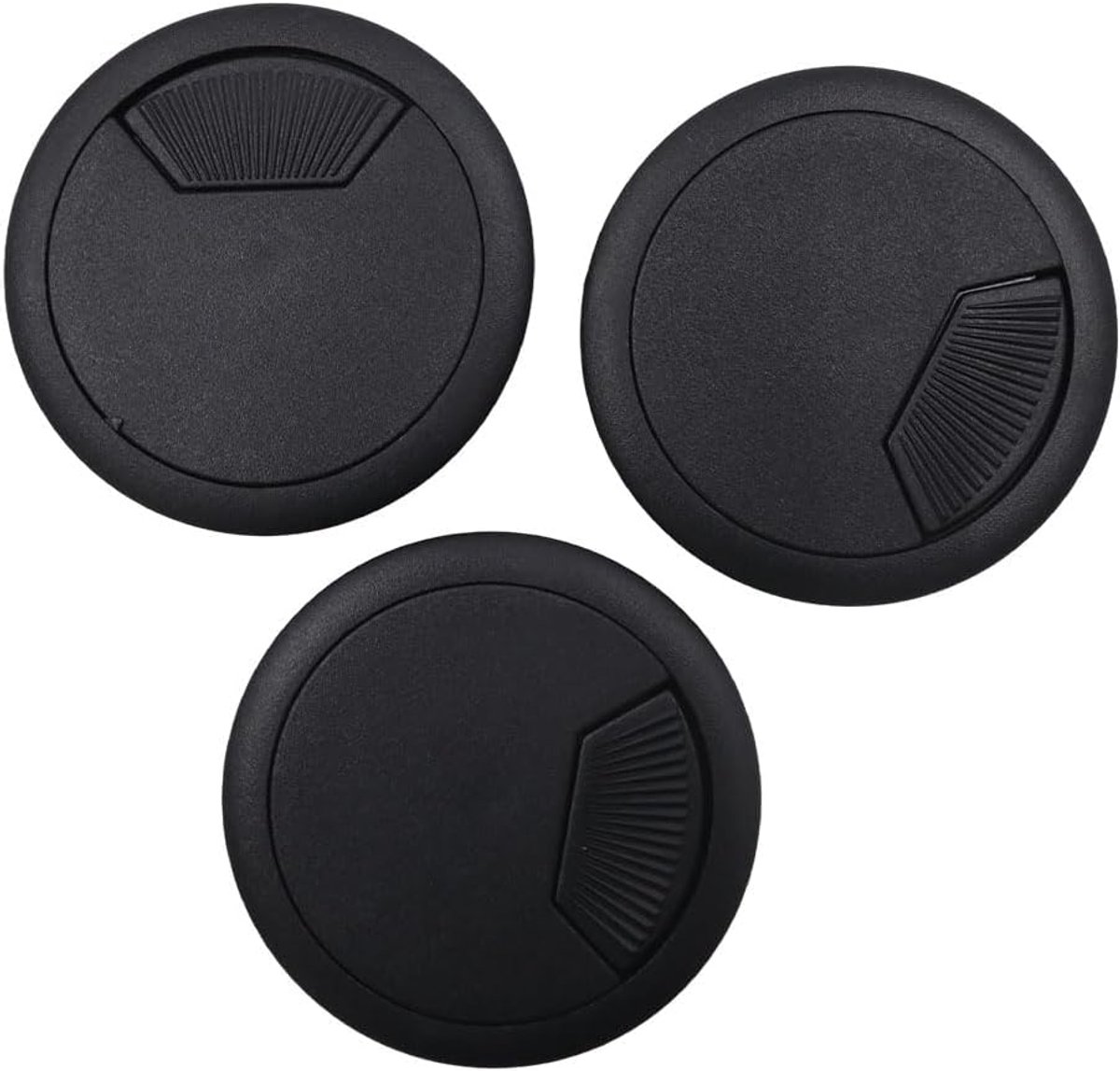 Kabeldoorvoer 60 mm rond - kunststof - 3 stuks - handig voor kabelorganisatie - ShopVlot