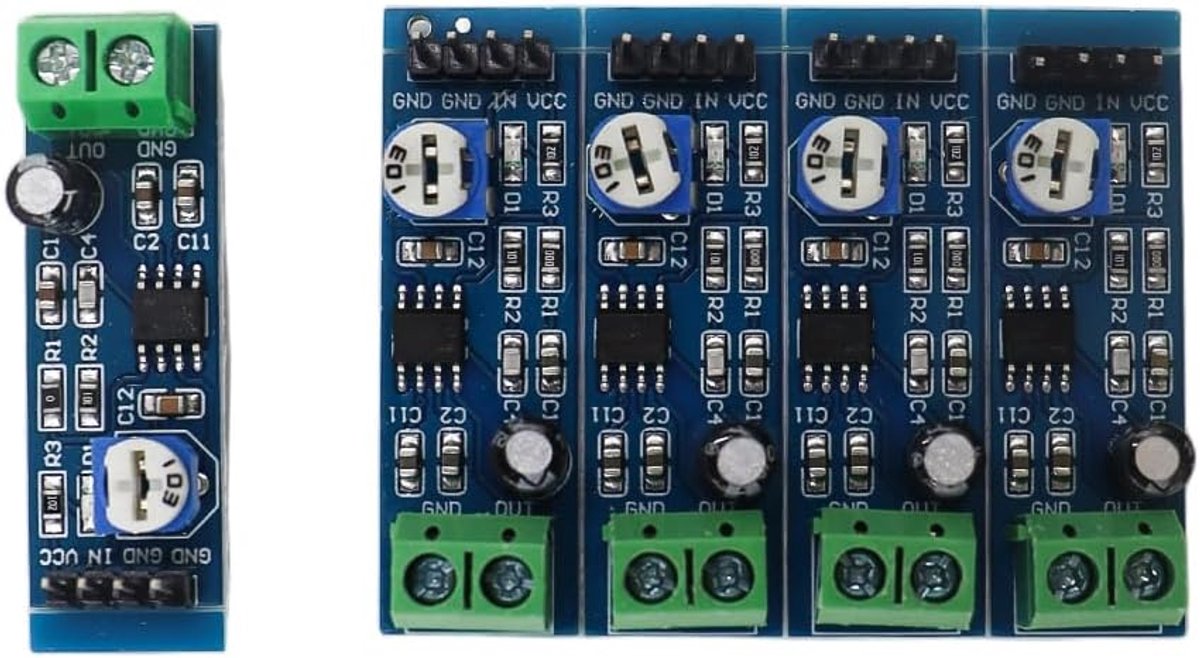 Mono Audio Versterker Module - 5 Stuks - 200x Versterking - Eenvoudige Aansluiting - ShopVlot