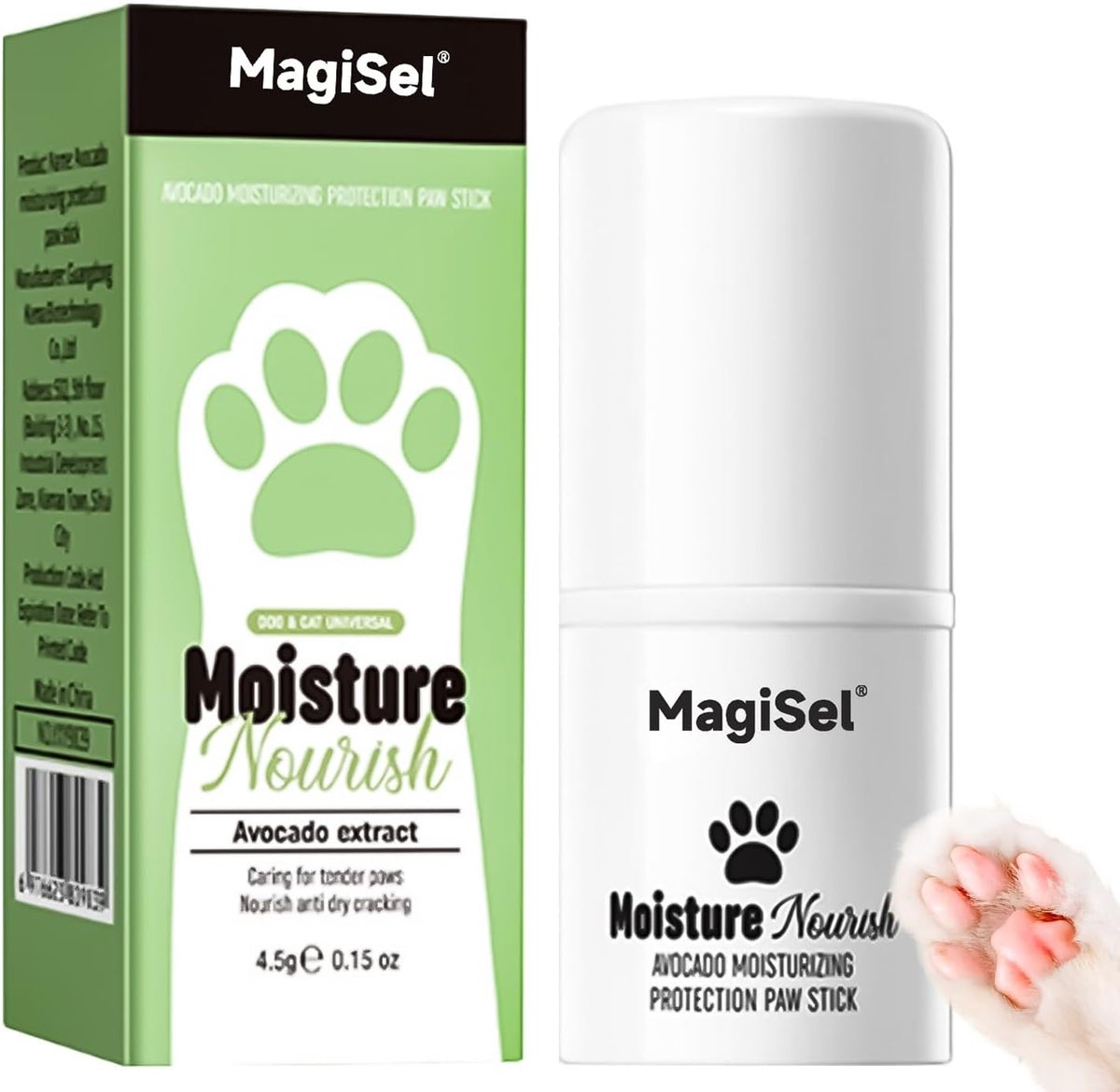 Pootbalsem voor honden en katten - 4,5 g - avocado-extract - tegen droge en gebarsten pootjes - ShopVlot