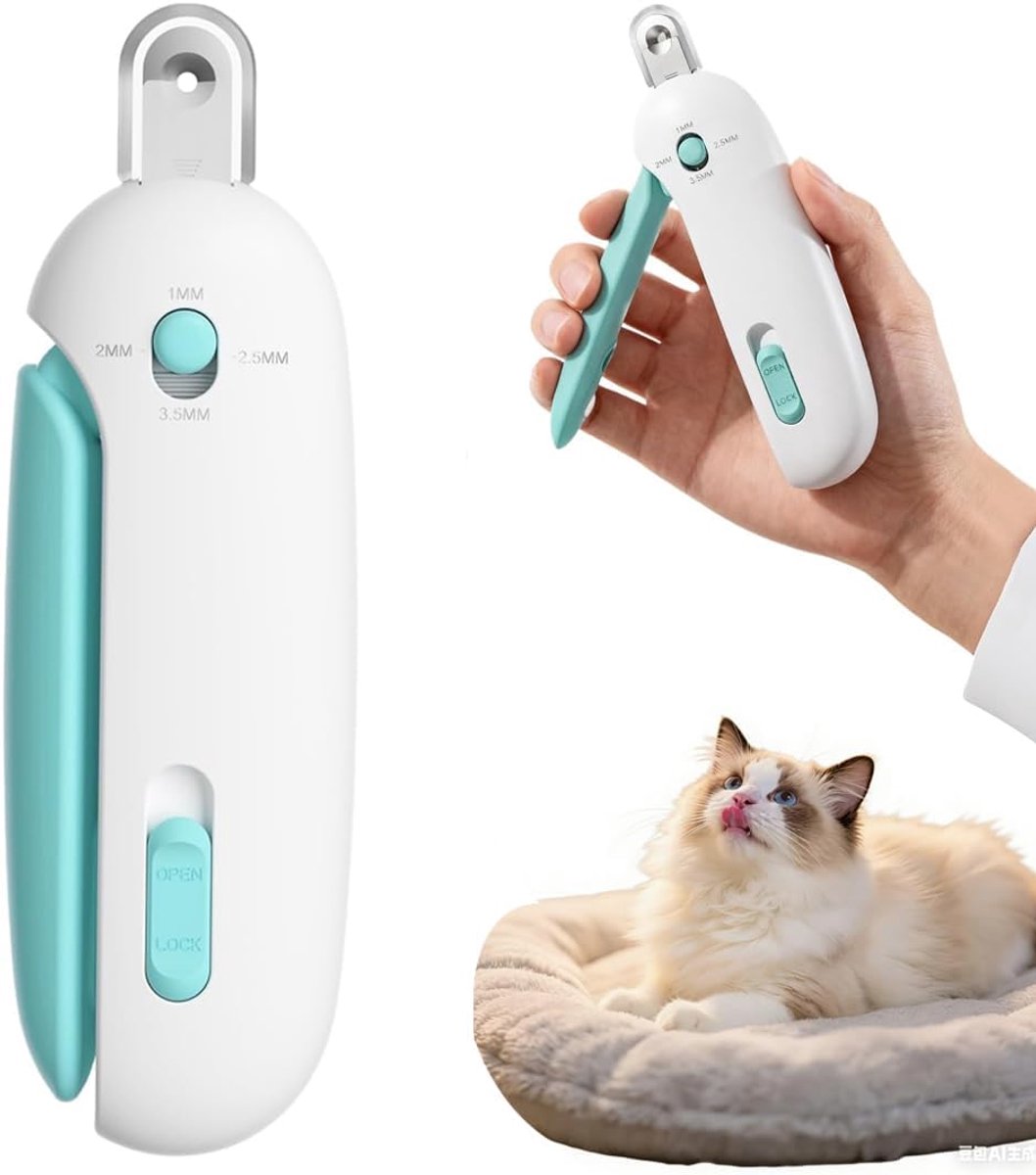 Dierennagelknippers voor honden en katten - 2-in-1 ontwerp - verstelbare gaten - veilig en comfortabel gebruik - ShopVlot