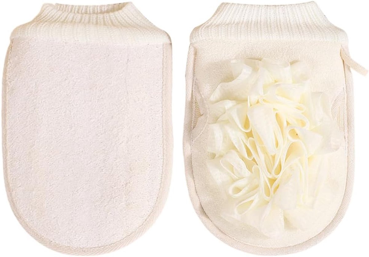 Luffa Body Exfoliërende Handschoen - Natuurlijke spons - Verwijdert dode huidcellen - Voor een zachte huid - ShopVlot