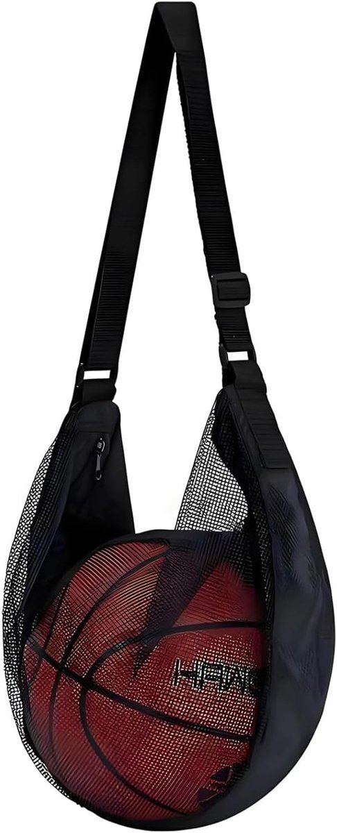 Basketbal tas met kabel - robuust net - ademend materiaal - handsfree ontwerp - ShopVlot