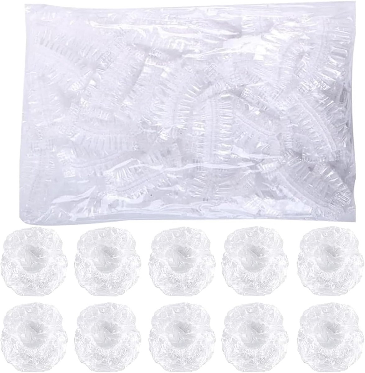 Wegwerp Oordoppen 200 Stuks - Waterdicht PE - Transparant - Ideaal voor Douche en Haarwassen - ShopVlot