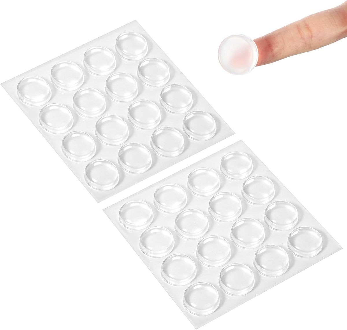 Non-slip pads 20mm - transparant rubber - zelfklevend - beschermt meubels tegen schade - ShopVlot