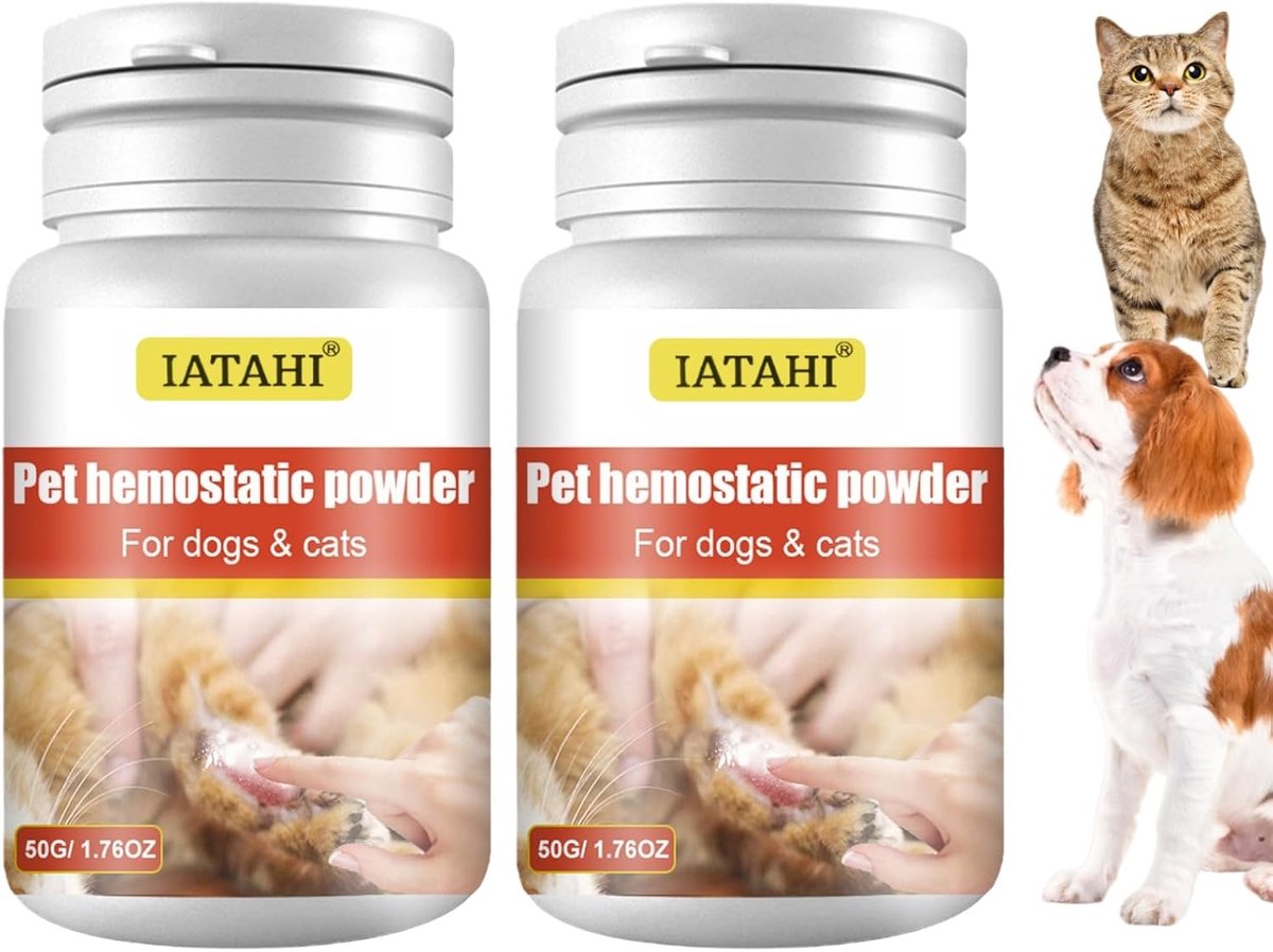 Bloedpoederbehandeling voor dieren - 2 stuks hemostatisch poeder - Voor honden, katten en vogels - ShopVlot