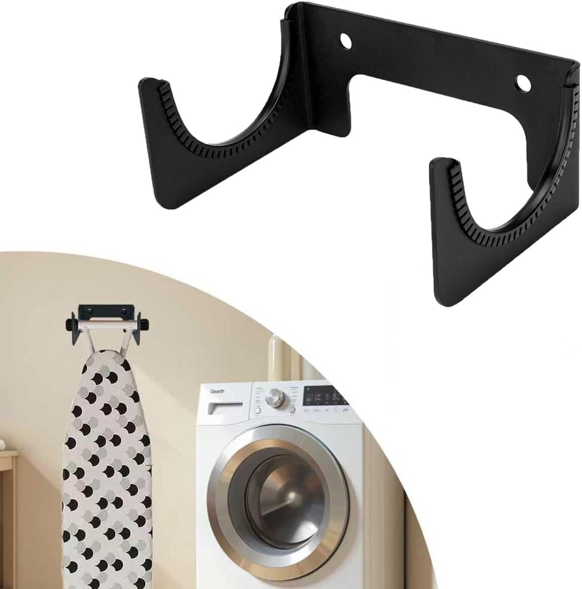 Strijkplankhouder wandmontage - Y-poot strijkplank hanger - ruimtebesparend - ideale oplossing voor kleine ruimtes - ShopVlot