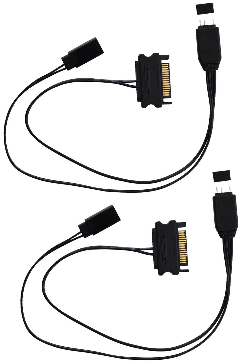5V 3PIN Controller SATA naar 3PIN Splitters - Ingebouwde verlichting - Voor moederborden zonder 5V - ShopVlot