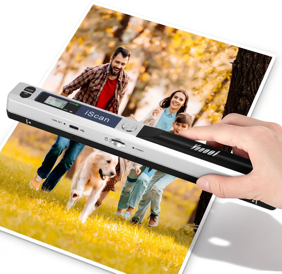 A4 Portable Scanner, USB Image Scanner, Hand Scanner, Colour Scanner, 900 DPI, A4 Format, Portable Document Scanner in - ShopVlot