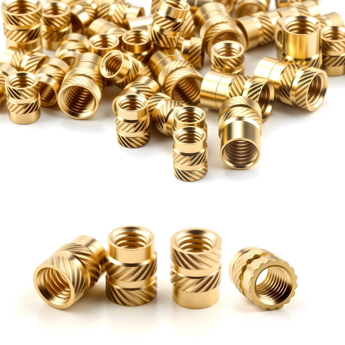 Nuts OT nuts Thread Inserts, M6 x 10 x 8 mm, Melting Nuts Brass, Melting Thread, 3D Press, Press Nuts, Thread Inserts - ShopVlot