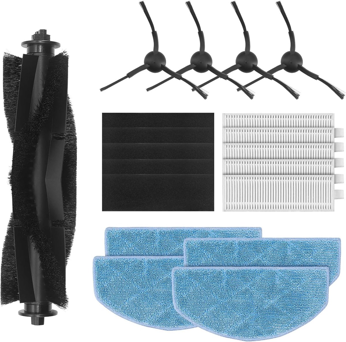 Accessory Set for Tikom G8000, G8000 Pro & Honiture G20, G20 Pro Robot Vacuum Cleaner, 5 Powerful Roller Brushes, 5 - ShopVlot