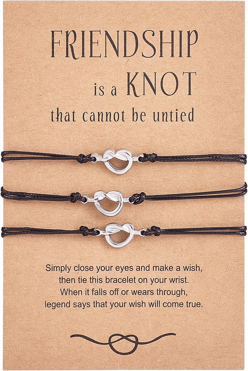 Matching Bracelet Heart Adjustable Bracelets Braided Set Friendship Bracelets Gifts for Family of Couples from Best - ShopVlot
