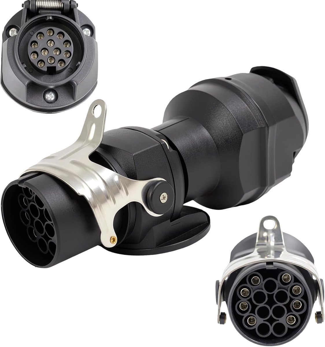 Voltage converter 24V to 12V - 15-pin socket (truck) to 13-pin plug (trailer), adapter for trailer (15-pole to 13) - ShopVlot