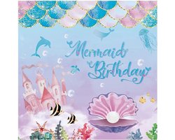 YKKJ Paper Napkins, Mermaid Paper Napkins, 20 Pieces, High-Quality Birthday, Happy Birthday, Paper Napkins for - ShopVlot