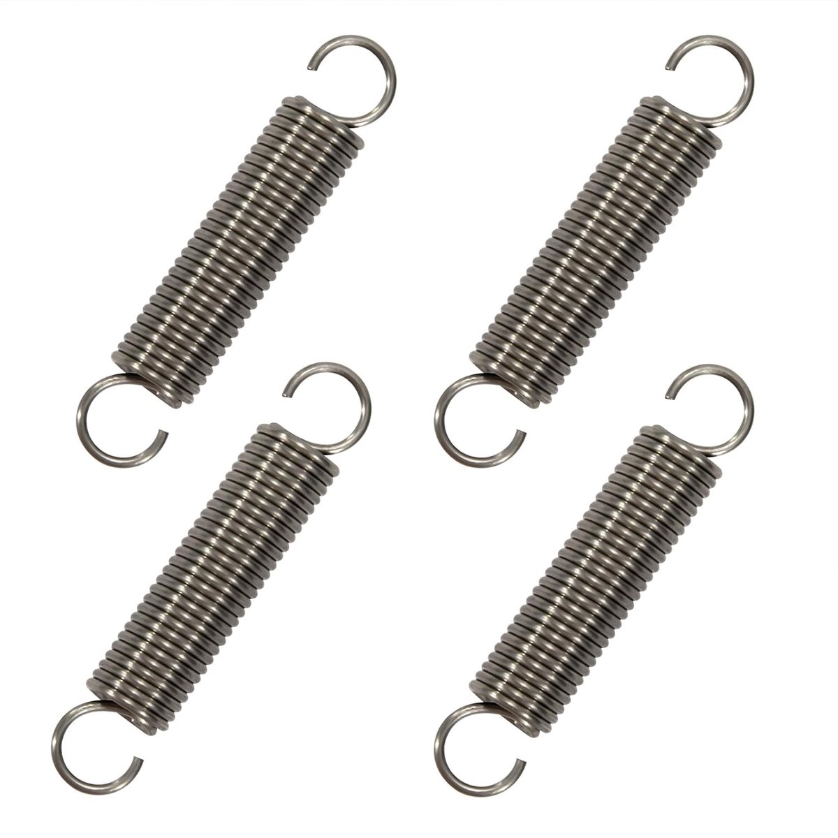 Tension Springs with Hook, Stainless Steel, Tension Spring, Tension Spring, 50 mm, Outer Diameter 10 mm, Thread - ShopVlot