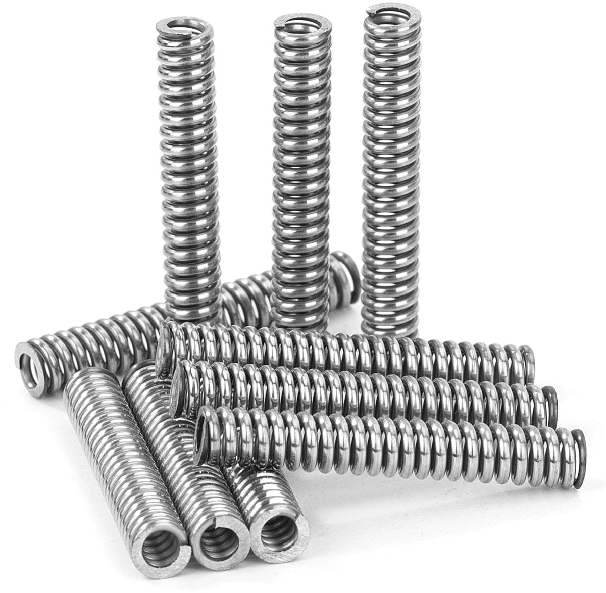 Compression springs 25 mm stainless steel spring 304 thread diameter 0.8 mm outer diameter 4 mm resilience 2.5 kg 20 - ShopVlot