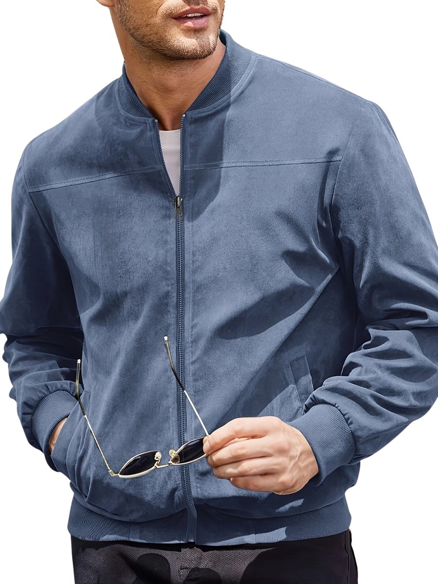Currero Zomerjas Heren Tussenjas Zomerjack Volwassenen Windjack Windbreaker Outdoor Helder Staalblauw
