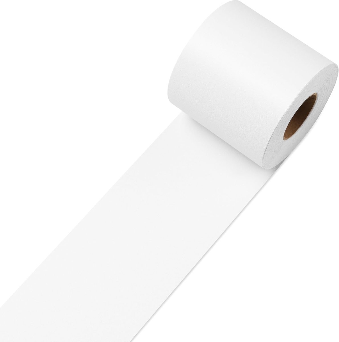 Decotalk White Wallpaper Border Peel and Stick 7.6X1500cm Solid White Wallpaper Borders for Bedroom Kithchen Bathroom - ShopVlot