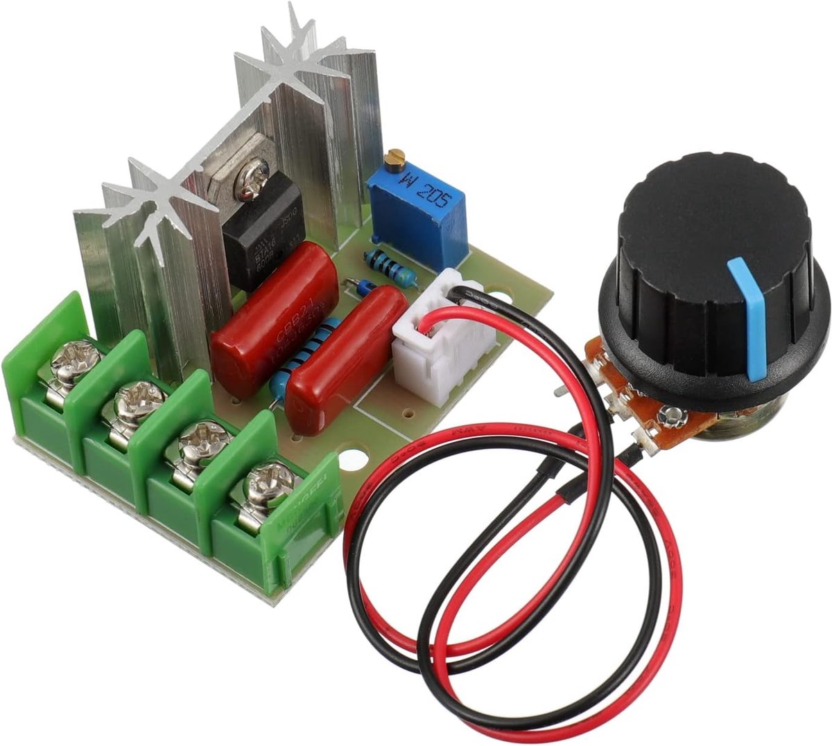 BOJACK Motor Speed Controller 2000W SCR AC Voltage Regulator 50-220V PWM Electronic Dimmer Thermostat Controller with - ShopVlot