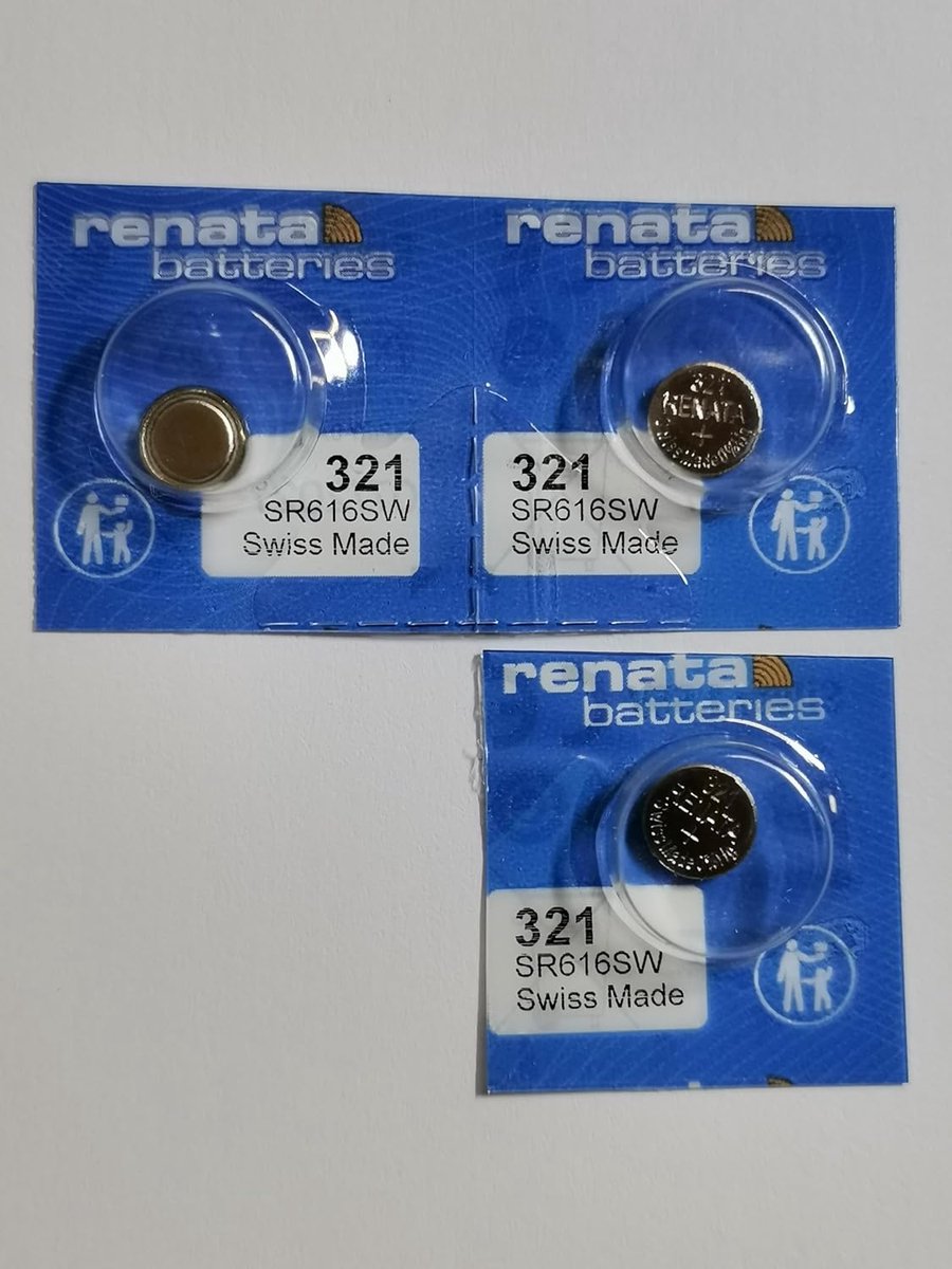 Renata Watch Battery 321 0% Hg Mercury Free X 3 of Renata - ShopVlot