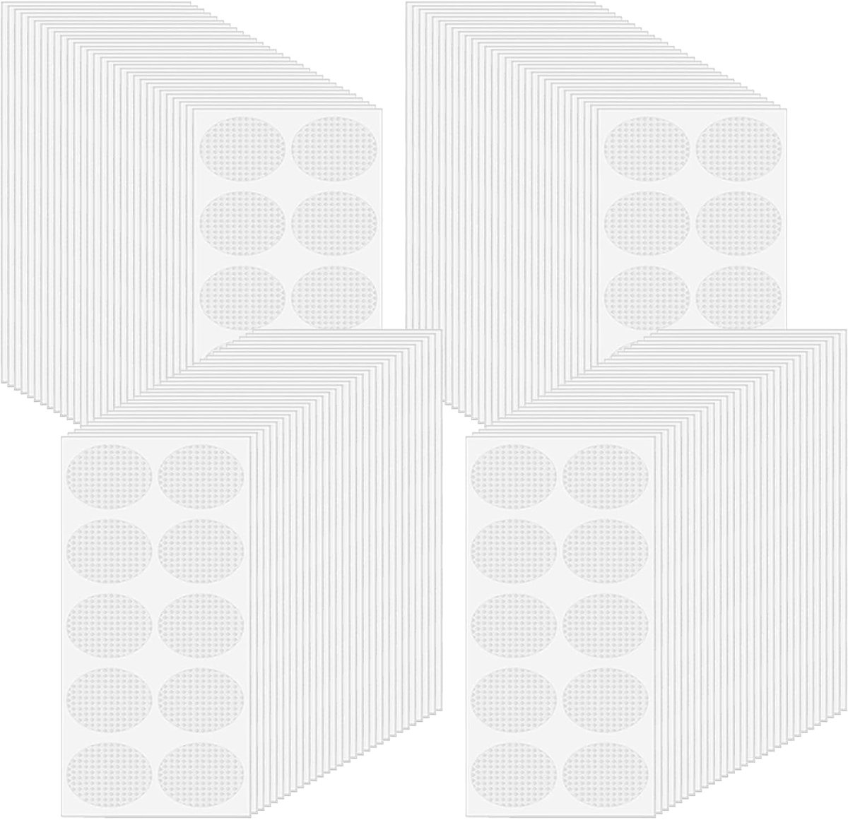 Pack of 500 Invisible Patches, Transparent Breathable Ear Lobe Wearers for Stretched Ear Lobes, Discreet Durable for - ShopVlot