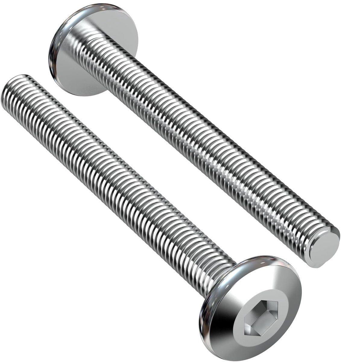 40 pieces flat head furniture screws with hexagon socket M6 x 50mm - ShopVlot