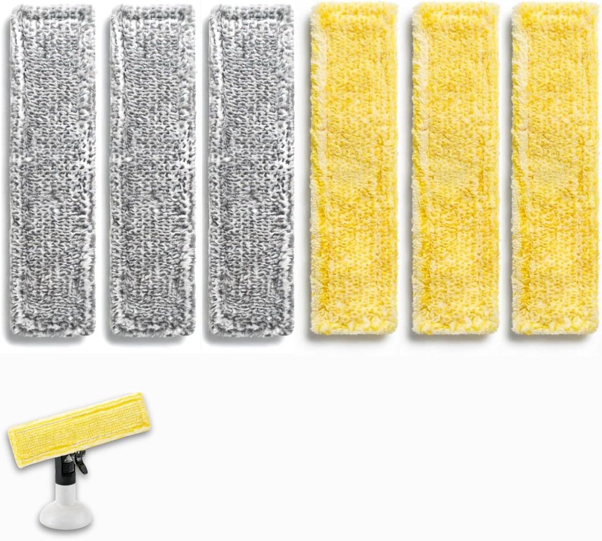 6 stuks vervangende pads compatibel met Kärcher raamzuiger, reserveonderdelen, raamzuigeraccessoires, microvezel - ShopVlot