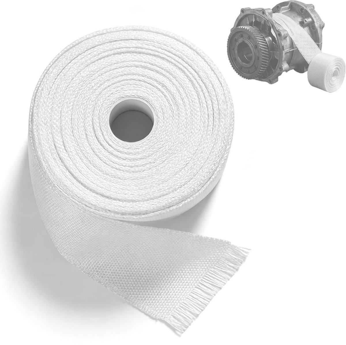 Glasvezeltape - 5 cm x 30 m - wit - glasvezelweefsel voor stoffen reparatie (niet plakkerig) - ShopVlot