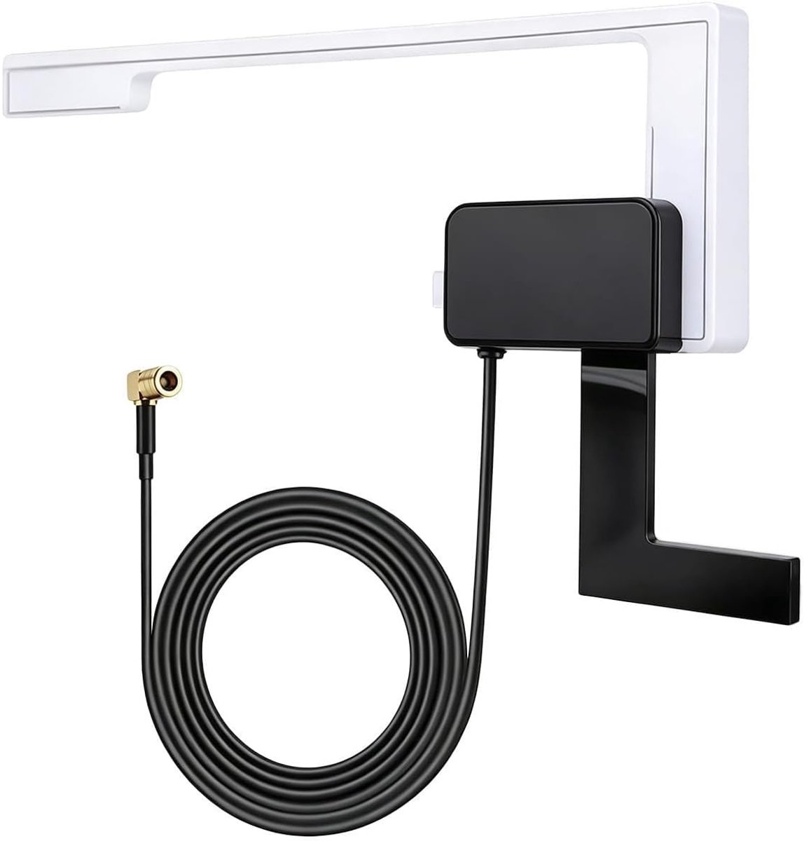 DAB-antenne voor de auto, DAB+ antenne met 3 meter kabel, schijfantenne voor autoradio, compatibel met Blaupunkt - ShopVlot