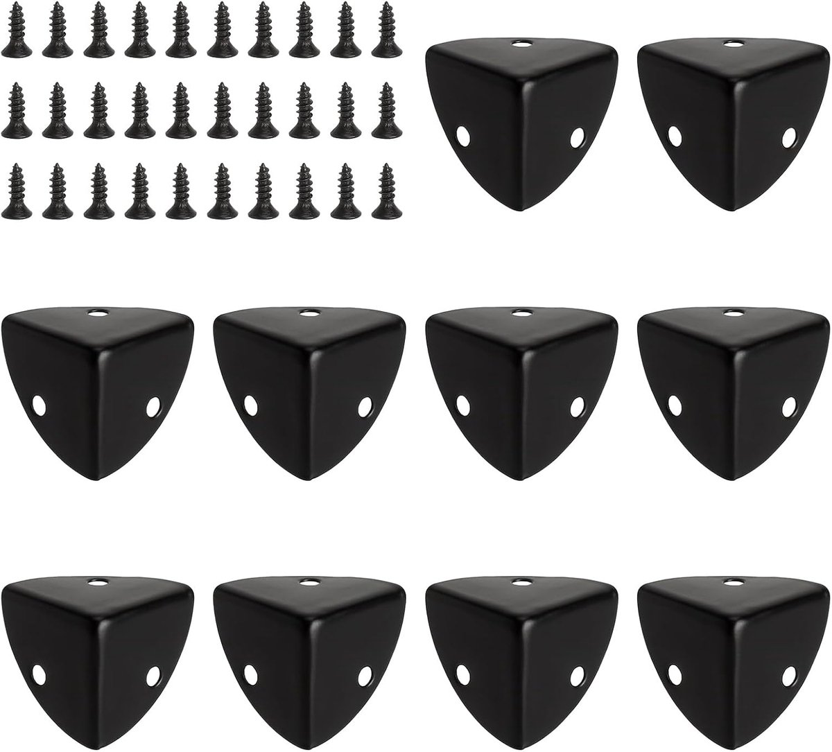 10 stuks randbescherming, metaal, hoekbescherming, zwart, randbescherming, meubels, hoekbescherming, hoekbescherming - ShopVlot